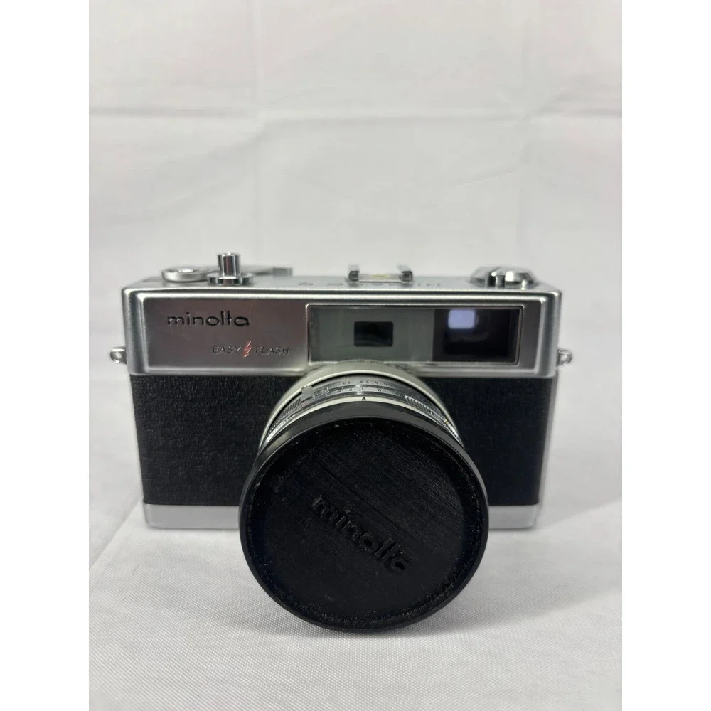 Minolta Hi-Matic 9 Classic 35mm Rangefinder Film Camera 45mm f/1.7 Lens Vintage